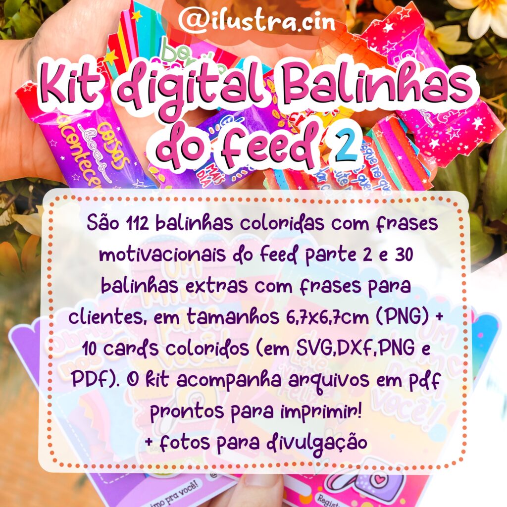 Kit Digital Balinhas Do Feed 2 Ilustra Cin