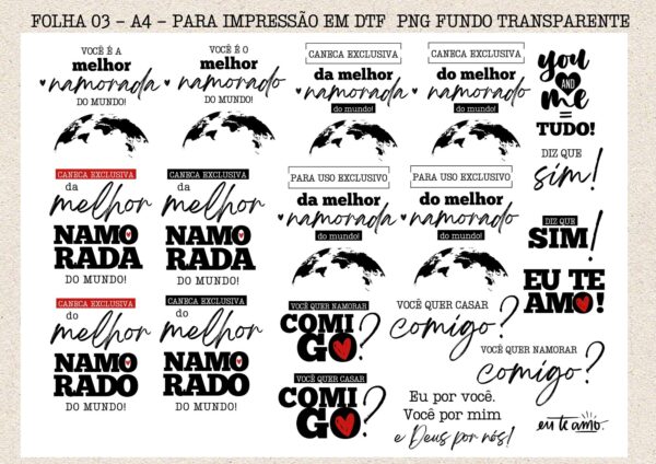 Coleção Digital DIA DOS NAMORADOS 2025 - Imagem 116