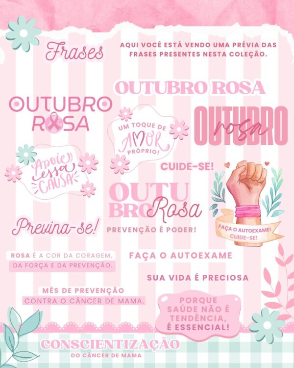 Coleção Digital OUTUBRO ROSA 2025 - Imagem 2